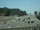 Leere Autobahn bei Los Angeles